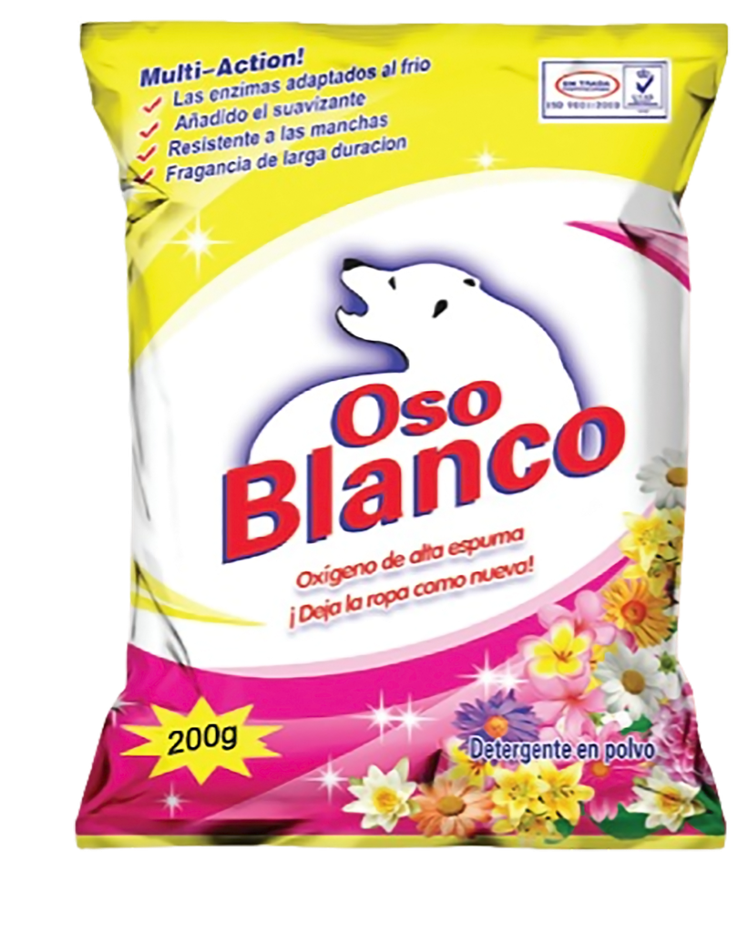 Detergente en Polvo FLORAL MULT-ACTION! 200 GRS.