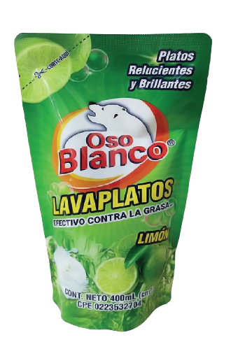 Lavaplatos EFECTIVO CONTRA LA GRASA 400 ML.