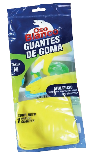 Guantes de goma MULTIUSO 1 PAR DE GUANTES TALLA M