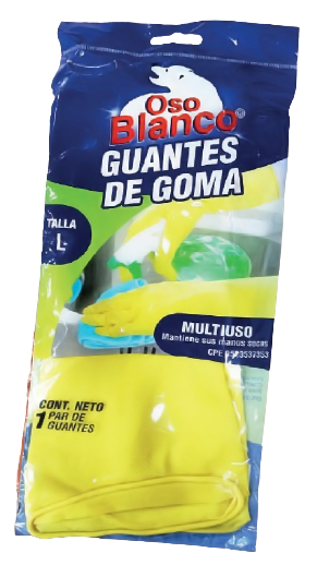 Guantes de Goma MULTIUSO 1 PAR DE GUANTES TALLA L