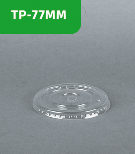 [TP-77MM] Tapa plana transp. 77mm - con hoyo