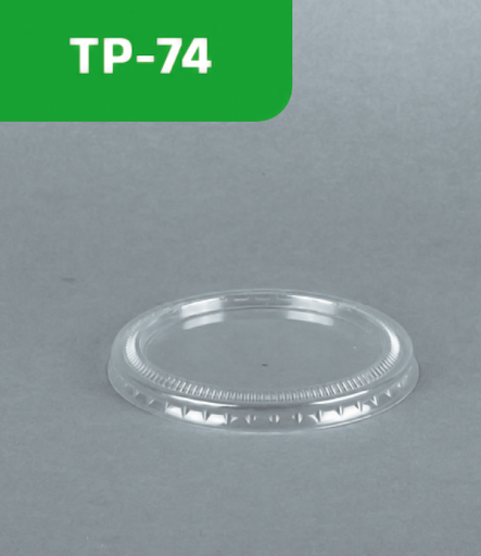 [TP-74] Tapa plana 5,5 oz transp. 7 4mm