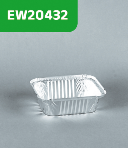 [EW20432] Bandeja de aluminio con tapa de cartón 420