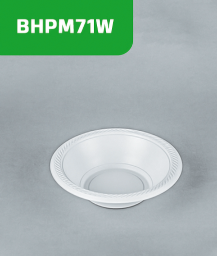 [BHPM71W] Plato bowl N°7 con mineral blanco