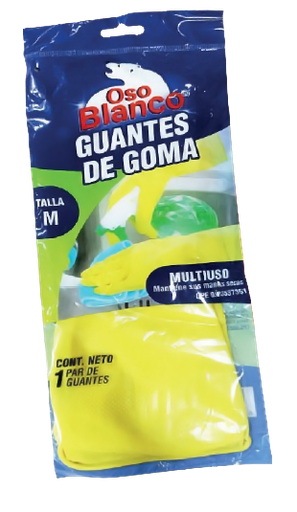 Guantes de goma MULTIUSO 1 PAR DE GUANTES TALLA M