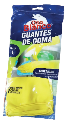 Guantes de Goma MULTIUSO 1 PAR DE GUANTES TALLA L